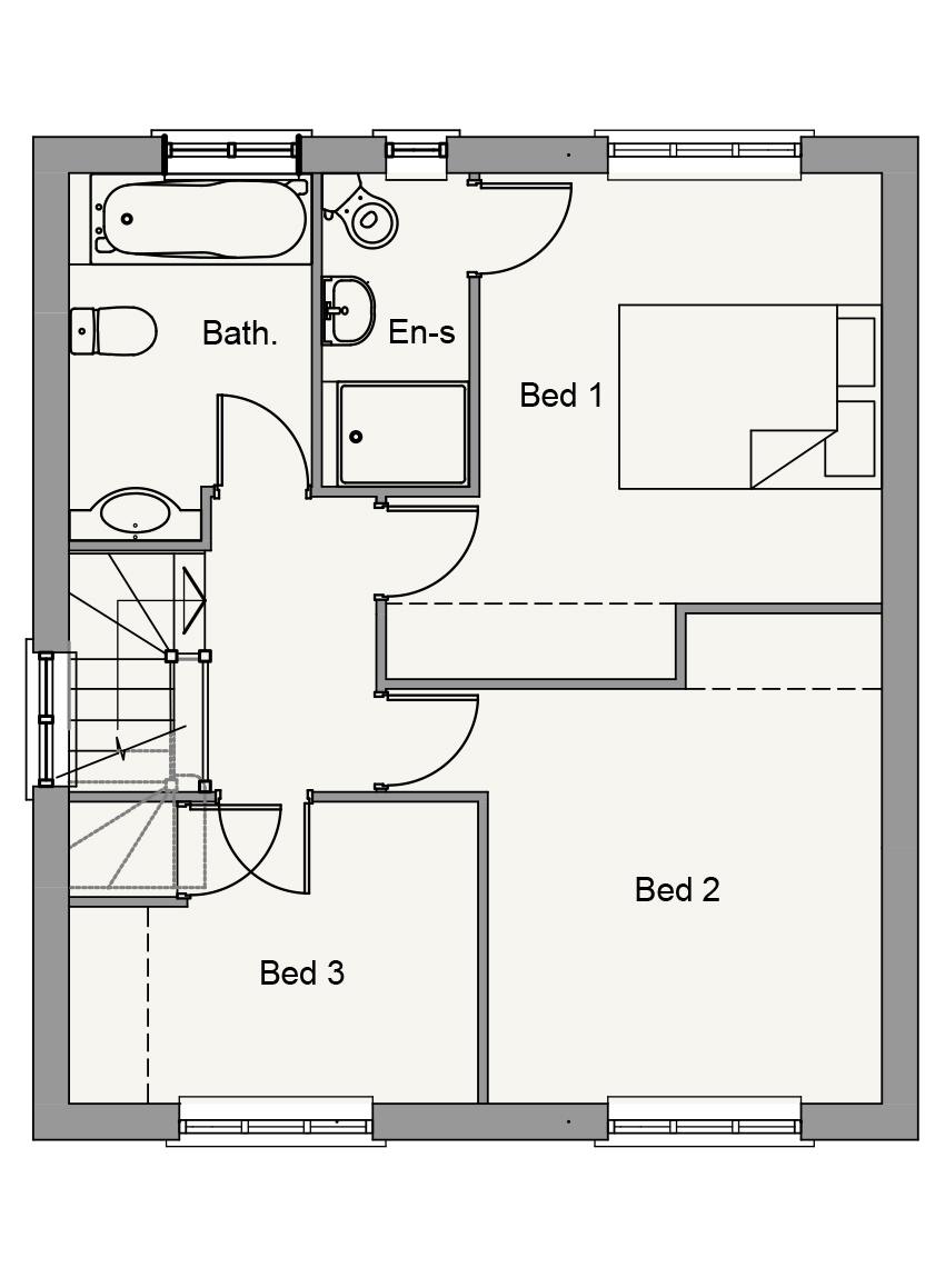 First Floor plan of Alexandra