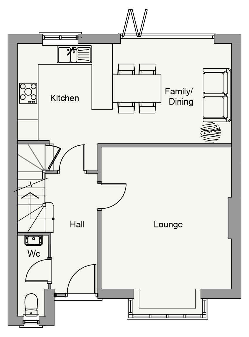 Ground Floor plan of Alexandra