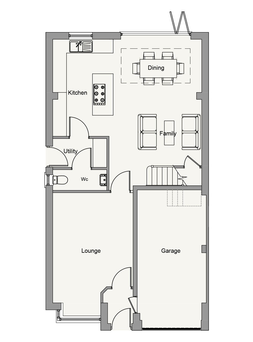 Ground Floor plan of Alila