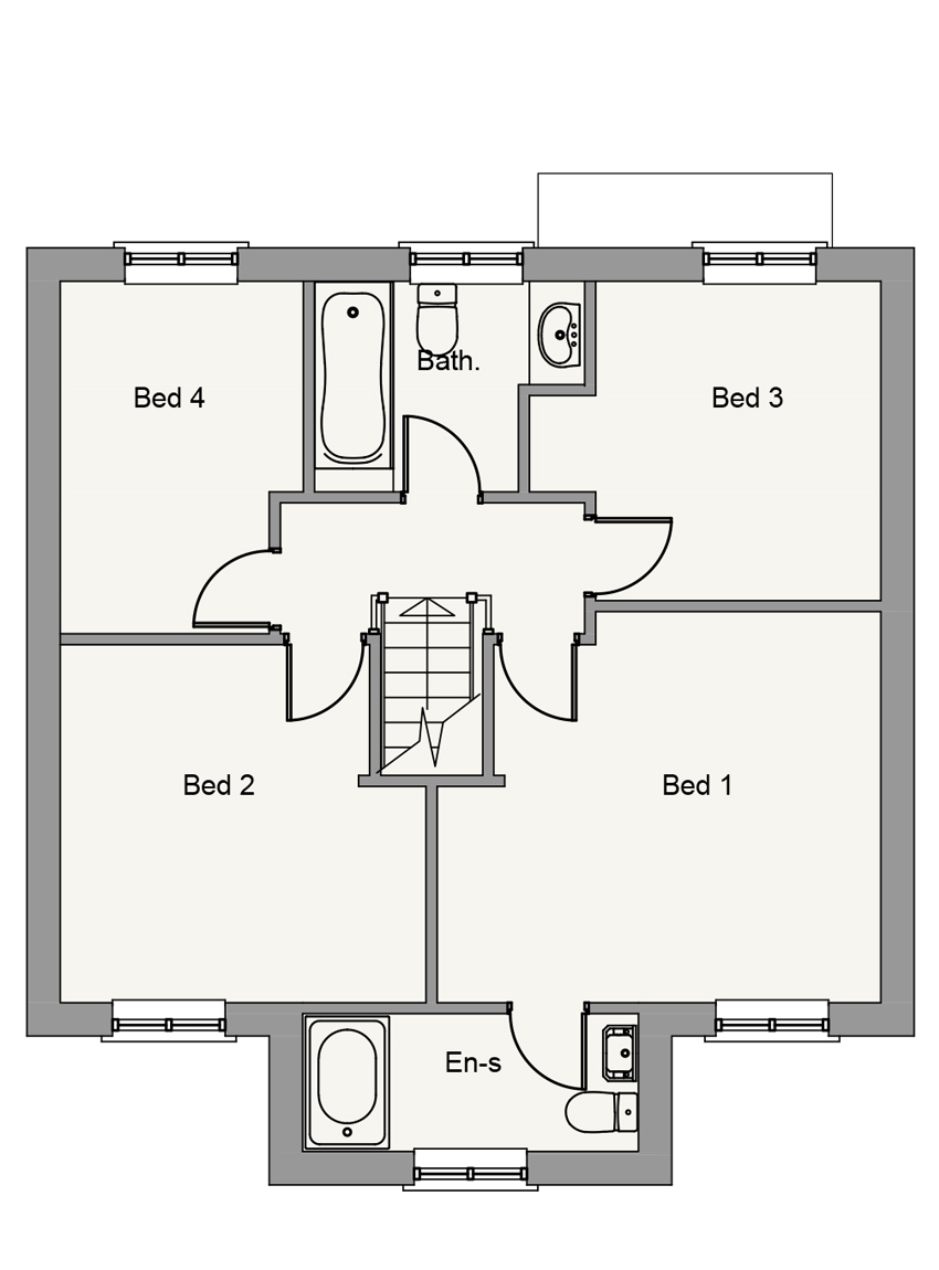 First Floor plan of Cara