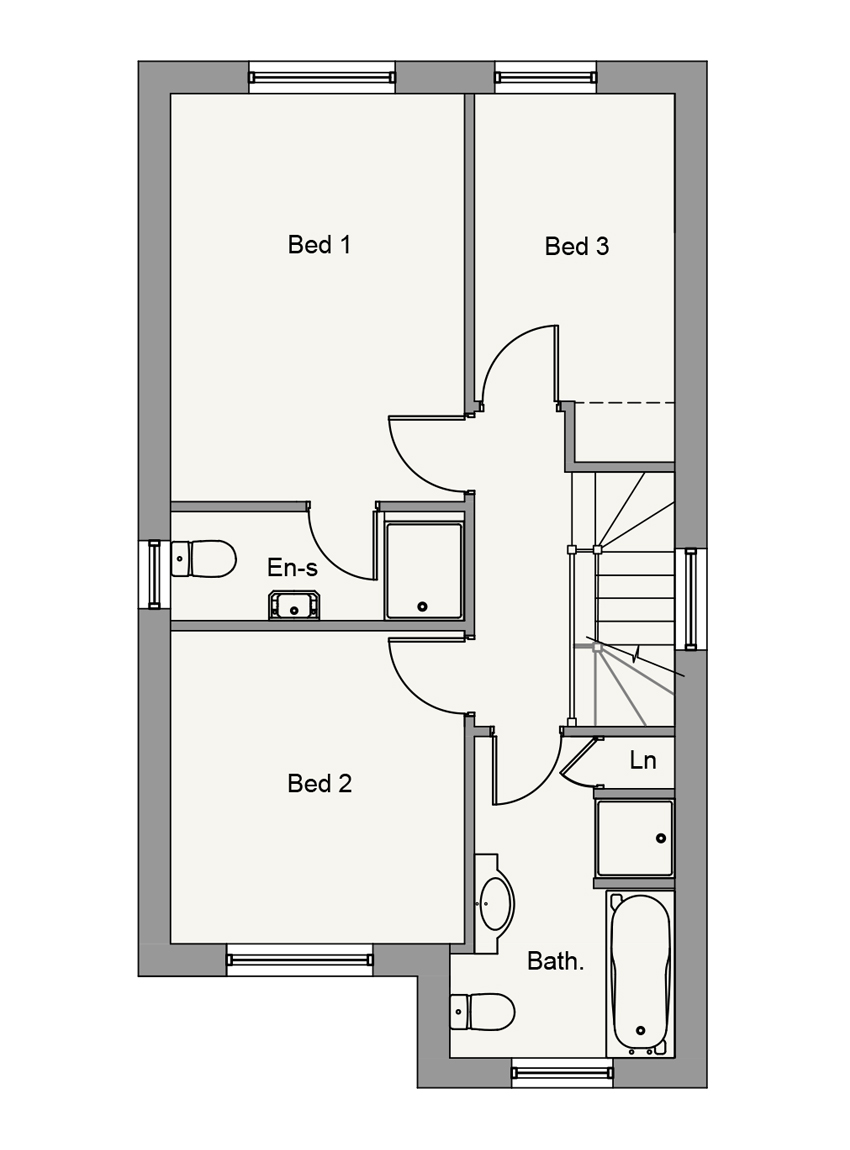 First Floor plan of The Haylee